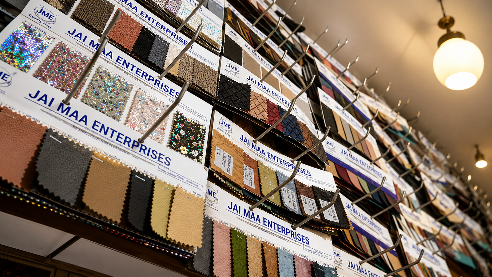 Fabric Swatch Display Wall